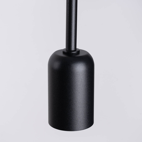 SUPEŁ lampă de perete negru + 1X bec LED E27 3000K 7W 760lm