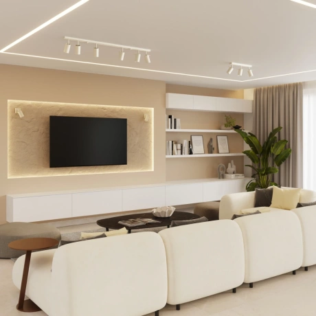 Plafonieră RING 3P bej