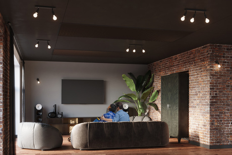 Lampă de perete FORNES 1 negru + 1x bec LED E27 3000K Warm 7.5W 620lm