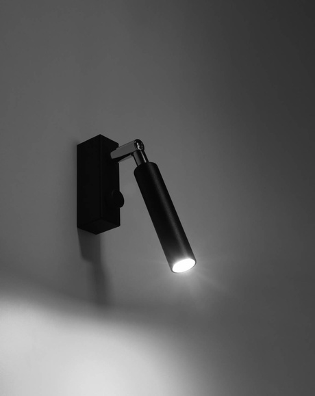 EYETECH 1 lampă de perete neagră + 1x bec LED G9 3000K cald 4.5W 510lm