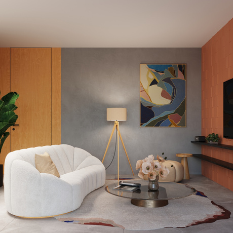 Lampă de podea NATT bej