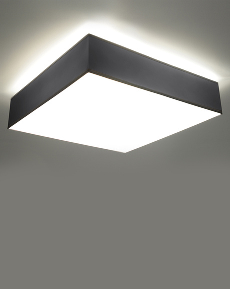 Plafonieră HORUS 55 gri + 4x bec LED E27 4000K rece 7.5W 650lm