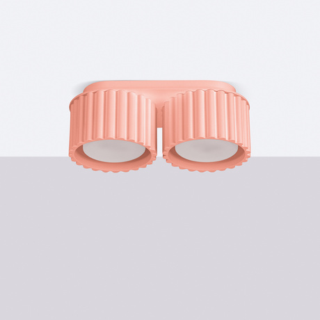 Plafonieră AURA 2 piersică Gx53