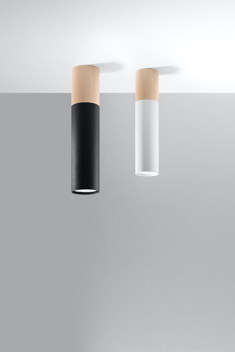 Plafonieră PABLO negru +1x Bec LED GU-10 4000K Rece 7W 630lm