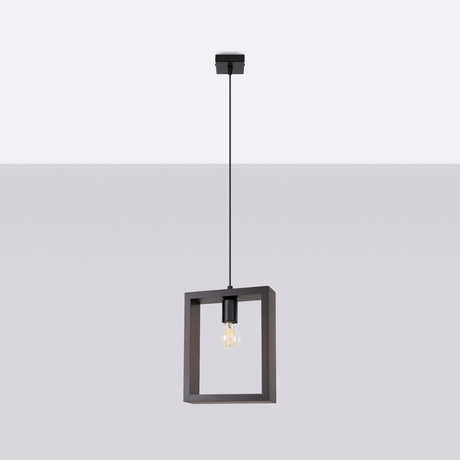 ARIES wenge lampă suspendată + 1x bec LED E27 3000K 7W 760lm