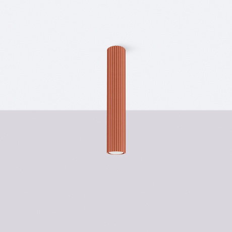 Plafonieră KARBON 40 roșu ocru