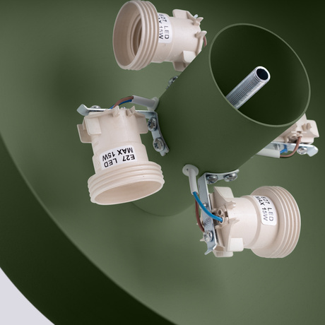 Plafonieră OMIQ verde măslin