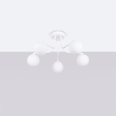 Candelabru ASTRAL 5 alb