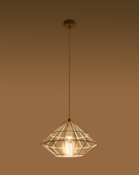 UMBERTO lampă suspendată alb + 1x bec LED E27 4000K rece 7,5W 650lm