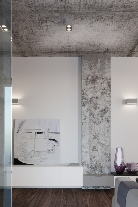 Plafonieră QUAD MAXI gri + 2x bec LED GU-10 4000K rece 7W 630lm