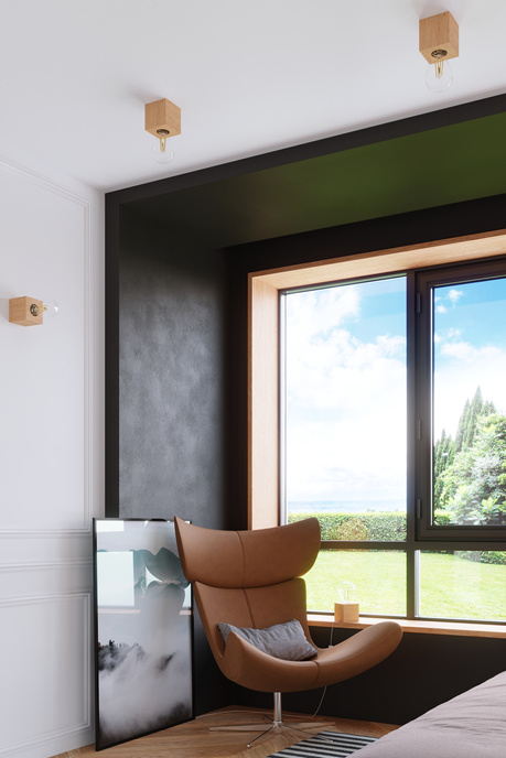 Lampă de birou ARIZ lemn natural + 1x bec LED E27 3000K cald 7.5W 620lm