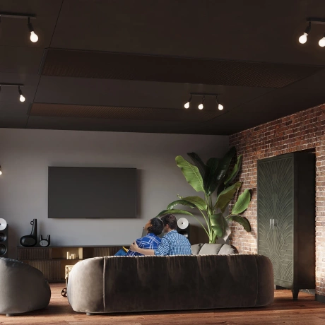 Plafonieră FORNES 3 negru