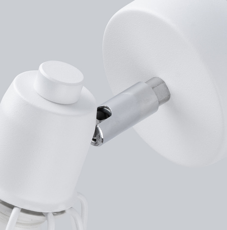 ARTEMIS 1 lampă de perete alb + 1x bec LED E14 4000K Cold 7.5W 680lm