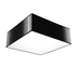Plafonieră HORUS 25 BLACK + 1x bec LED E27 3000K Warm 7.5W 620lm