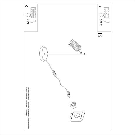 Lampă de masă KARBON negru