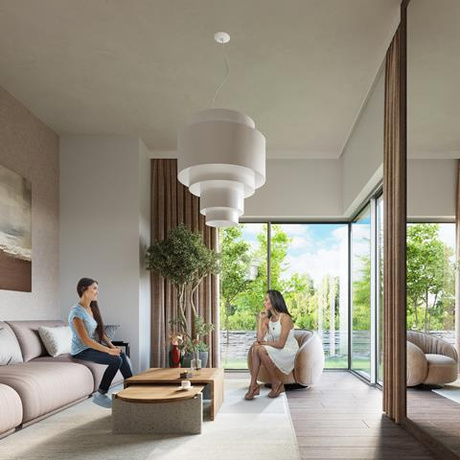 Candelabru REFLEXION 80 alb + 7x bec LED E27 3000K cald 7.5W 620lm