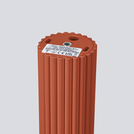 Plafonieră KARBON 20 roșu ocru