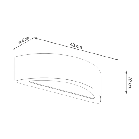 Lampă de perete ATENA beton