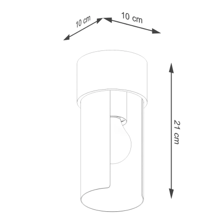 Plafonieră FLASH alb