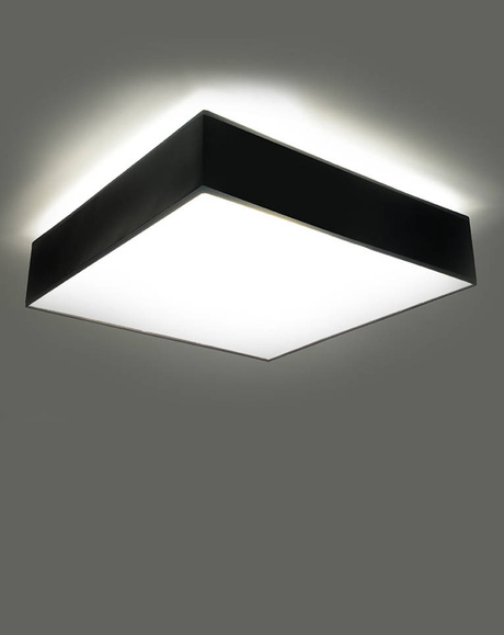Plafonieră HORUS 25 BLACK + 1x bec LED E27 3000K Warm 7.5W 620lm
