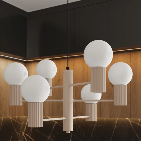 Candelabru HALO 6 taupe