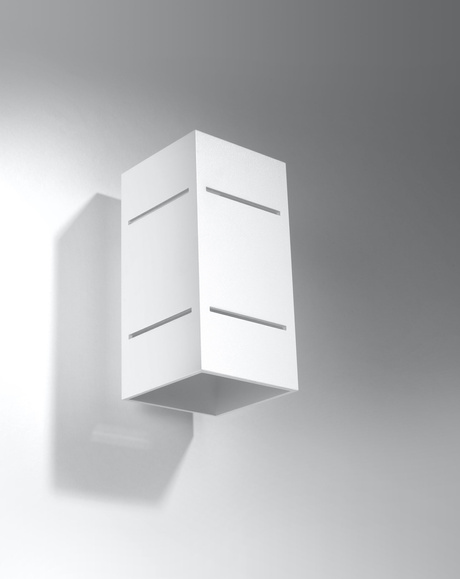 BLOCCO lampă de perete alb + 1x bec LED G9 3000K Warm 4.5W 510lm