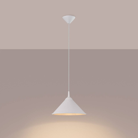 Lampă suspendată ZUMA alb + 1x bec LED E27 3000K cald 7,5W 620lm