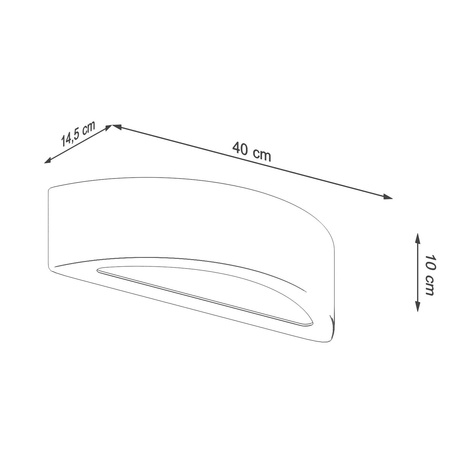 Lampă de perete din beton ATENA + 1x bec LED E27 3000K Warm 7.5W 620lm