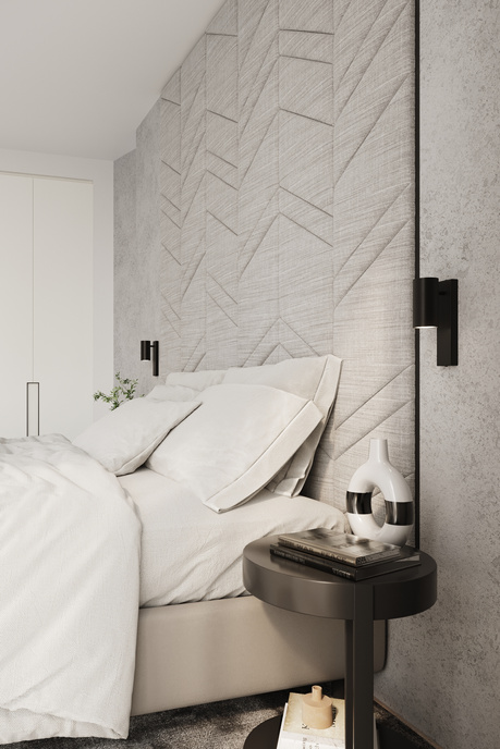 Lampă de perete UTTI negru + 1x bec LED GU-10 3000K Warm 7W 620lm