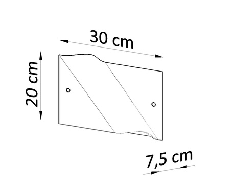 Lampă de perete BUBBLE + 1x bec LED E27 4000K Rece 7.5W 650lm