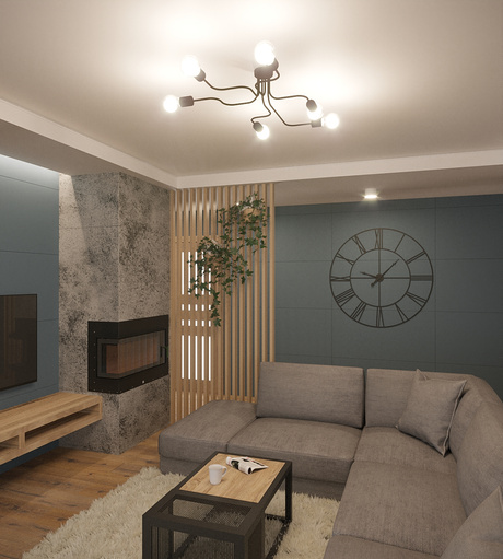 Candelabru VECTOR 6 negru + 6x bec LED E27 3000K cald 7.5W 620lm