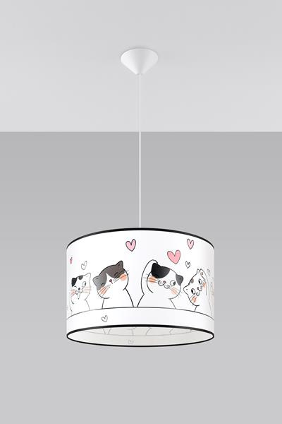 Lampă suspendată CAT 40 + 1x bec LED E27 4000K rece 7.5W 650lm