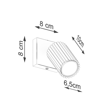 Lampă de perete KARBON taupe