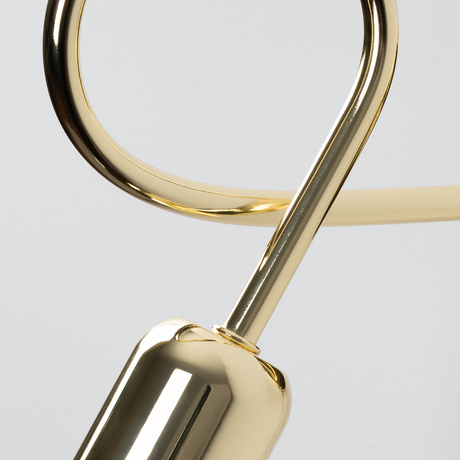 Lampă de perete SUPEŁ aur lucios + 1X bec LED E27 3000K cald 7,5W 620lm