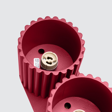 Plafonieră AURA 2 burgundy GU10