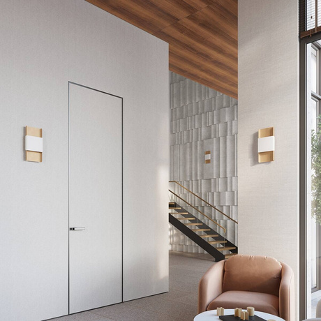 Lampă de perete DURLIN auriu/alb + 2x bec LED G9 3000K Warm 4.5W 450lm