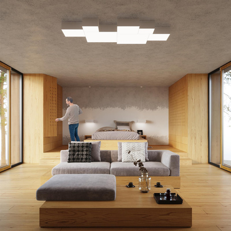 Lampa wisząca HORUS 45 BIAŁA