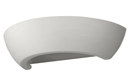 Aplică ceramică OSKAR alb + 1x bec LED E27 3000K cald 7.5W 620lm