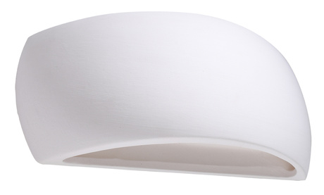 PONTIUS lampă de perete ceramică albă + 1x bec LED G9 4000K Cold 4,5W 530lm
