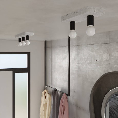 Plafonieră TAVO 1 + 1x bec LED E27 3000K 7W 760lm