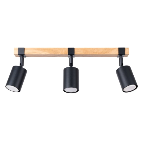 Plafonieră FAGER 3 negru