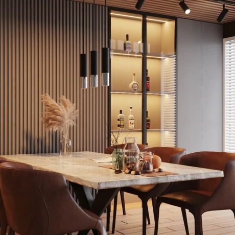 Lampă de perete LOOPEZ negru/cromo