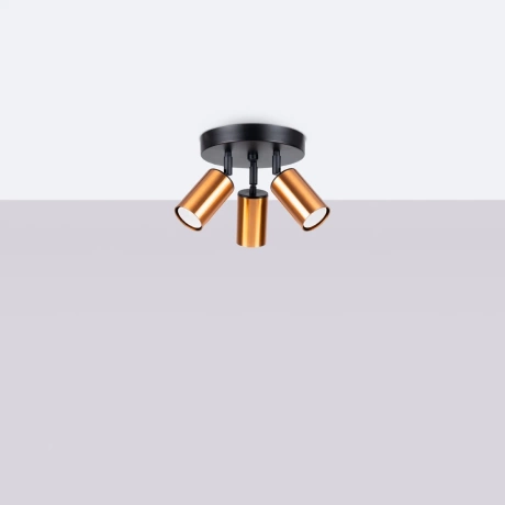 Plafonieră WINX 3P negru/cooper