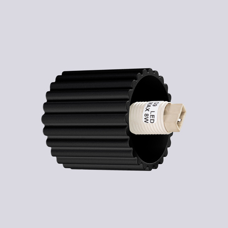 Aplica de perete HALO neagra IP44