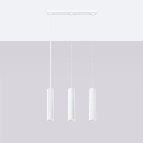Lampă suspendată KARBON 3L alb