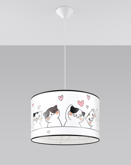 Lampă suspendată CAT 40 + 1x bec LED E27 3000K Warm 7.5W 620lm