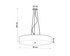 Candelabru SKALA 90 negru + 6x bec LED E27 4000K rece 7.5W 650lm