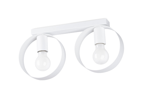 Plafonieră TITRAN 2 alb + 2x bec LED E27 4000K rece 7.5W 690lm