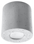 Plafonieră din beton ORBIS + 1x bec LED GU-10 3000K Warm 7W 620lm