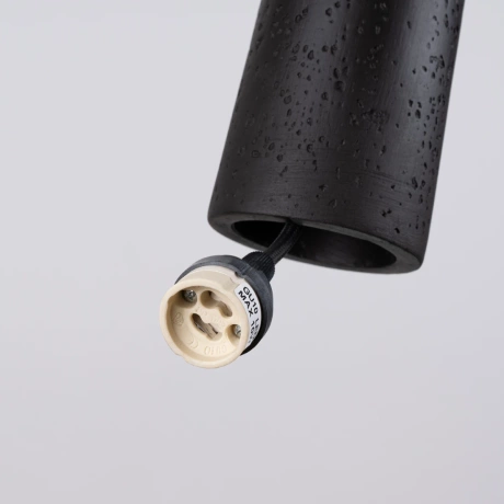 Lampă suspendată ELECTRA negru beton